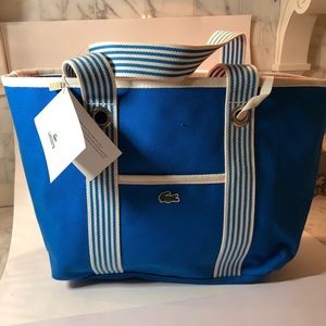 Lacoste Canvas Travel Tote / Beach Bag